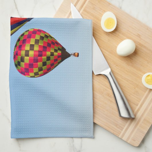 Heißluftballons Küchentuch (Viertel Falte)