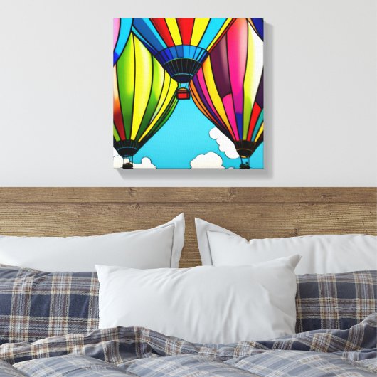 Heißluftballons Leinwanddruck (Insitu (Schlafzimmer))