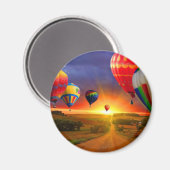 Heißluftballons Magnet (Vorderseite/Rückseite)