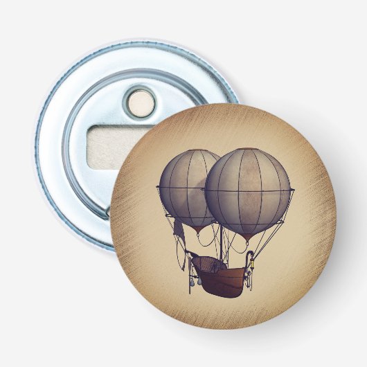 Heißluftballons mit Schiff Flaschenöffner (Vorderseite)