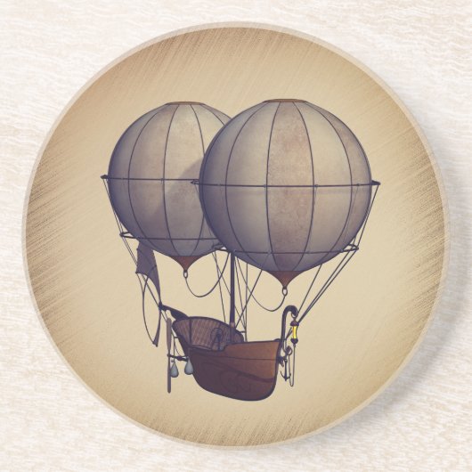 Heißluftballons mit Schiff Getränkeuntersetzer (Vorne)