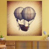 Heißluftballons mit Schiff Leinwanddruck (Insitu (Wohnzimmer))