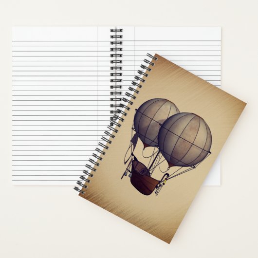 Heißluftballons mit Schiff Notizblock (Innen)