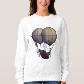 Heißluftballons mit Schiff Sweatshirt (Vorderseite)