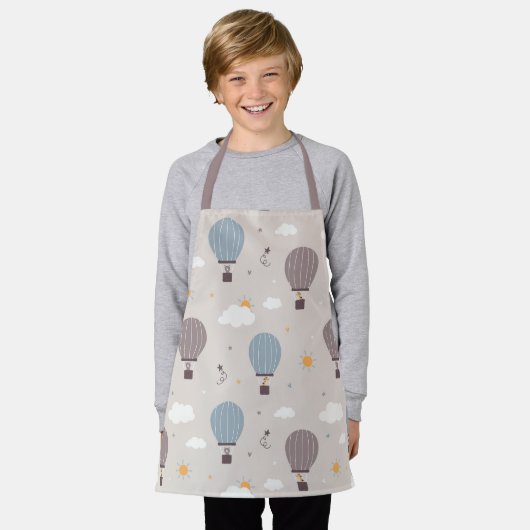 Heißluftballons mit tierischer Schürze (Getragen)