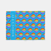 Heißluftballons Muster Fleece-Decke für Kinder Fleecedecke (Vorderseite (Horizontal))