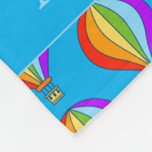 Heißluftballons Muster Fleece-Decke für Kinder Fleecedecke (Ecke)