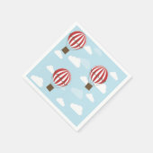 Heißluftballons Napkin Serviette (Ecke)