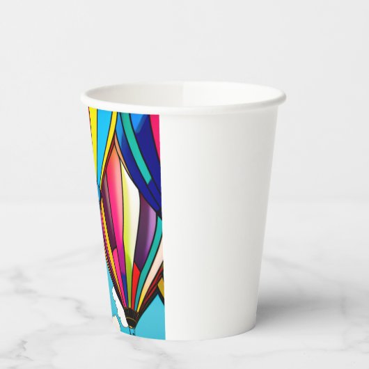 Heißluftballons Pappbecher (Links)