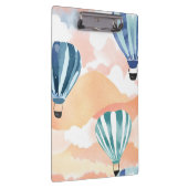 Heißluftballons | Pastel Watercolor Klemmbrett (Rechts)