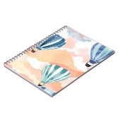 Heißluftballons | Pastel Watercolor Notizblock (Linke Seite)
