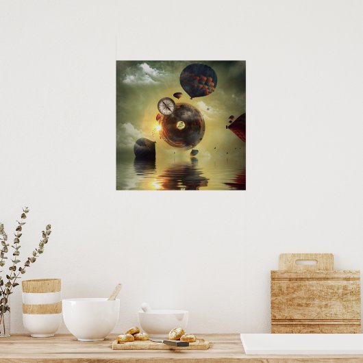 Heißluftballons Poster (Küche)