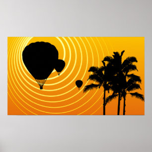 Heißluftballons Poster
