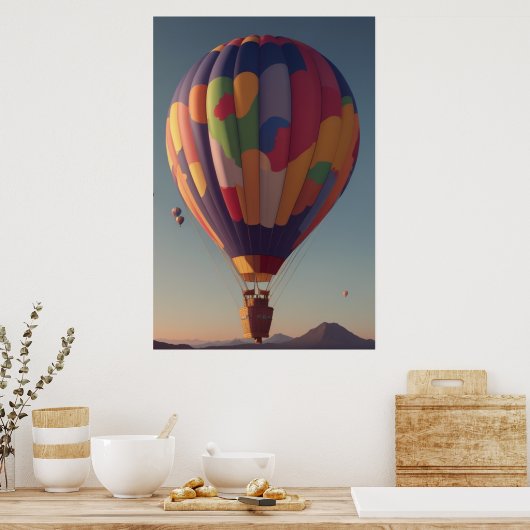 Heißluftballons Poster (Küche)