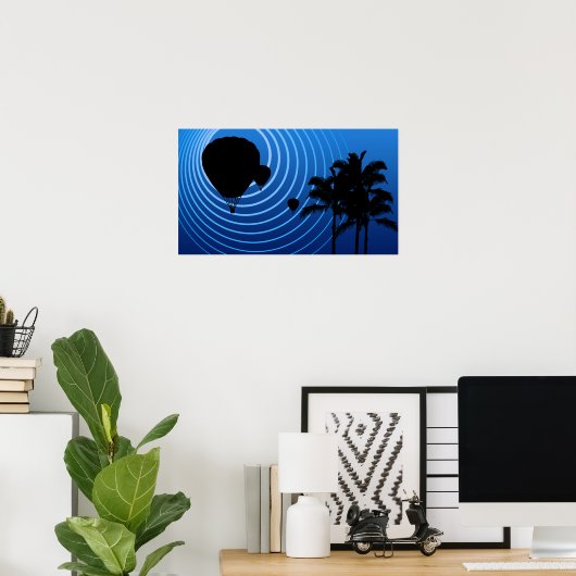 Heißluftballons Poster (Heimbüro)