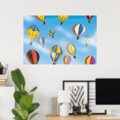 Heißluftballons Poster (Heimbüro)