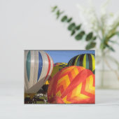 Heißluftballons Postkarte (Stehend Vorderseite)