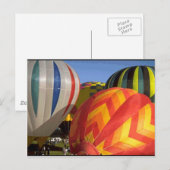 Heißluftballons Postkarte (Vorne/Hinten)