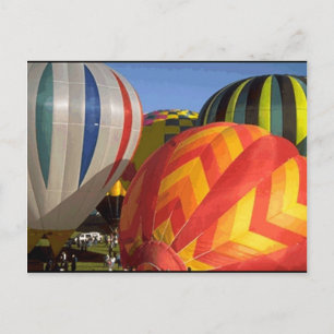 Heißluftballons Postkarte