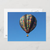 Heißluftballons Postkarte (Vorne/Hinten)