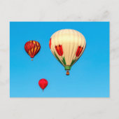 Heißluftballons Postkarte (Vorderseite)