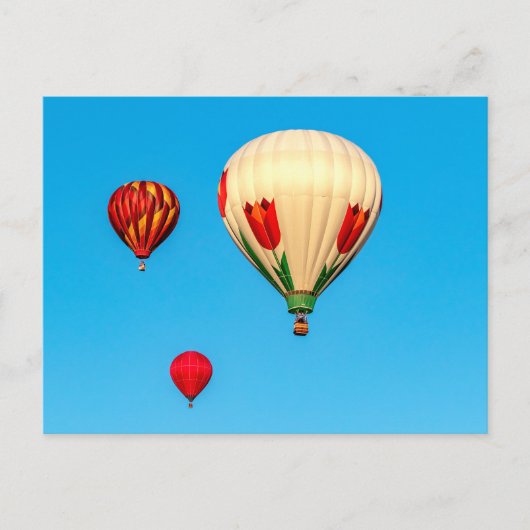 Heißluftballons Postkarte (Vorderseite)