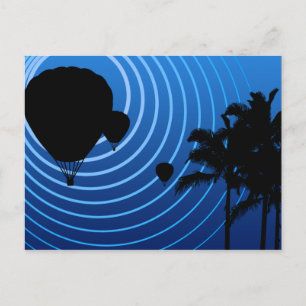 Heißluftballons Postkarte