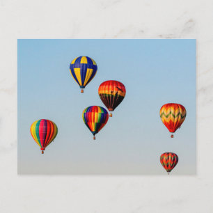 Heißluftballons Postkarte