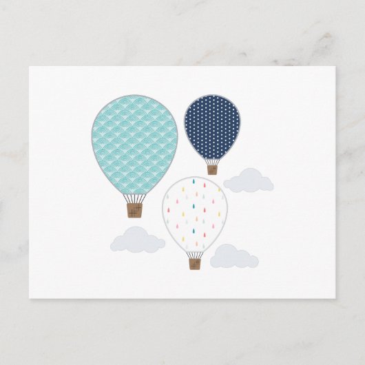 Heißluftballons Postkarte (Vorderseite)