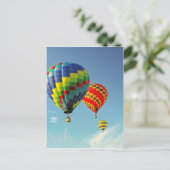 Heißluftballons Postkarte (Stehend Vorderseite)