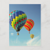 Heißluftballons Postkarte (Vorderseite)