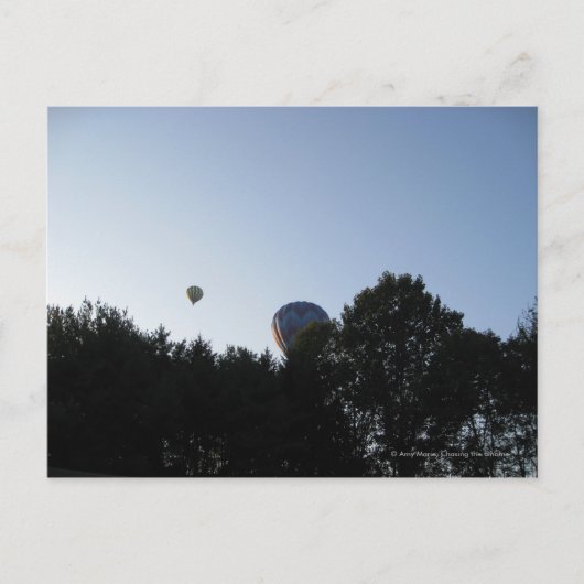 Heißluftballons Postkarte (Vorderseite)