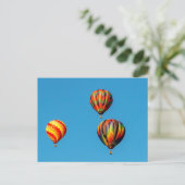Heißluftballons Postkarte (Stehend Vorderseite)