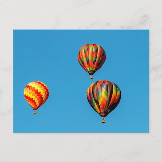 Heißluftballons Postkarte (Vorderseite)