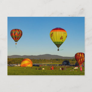 Heißluftballons Postkarte