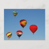 Heißluftballons Postkarte (Vorderseite)