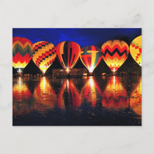 Heißluftballons Postkarte