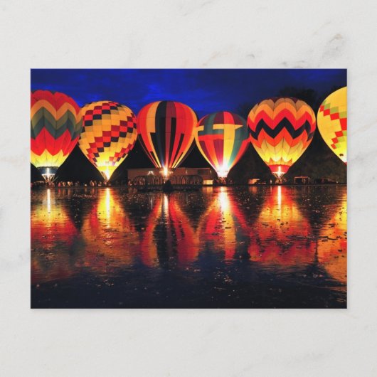 Heißluftballons Postkarte (Vorderseite)
