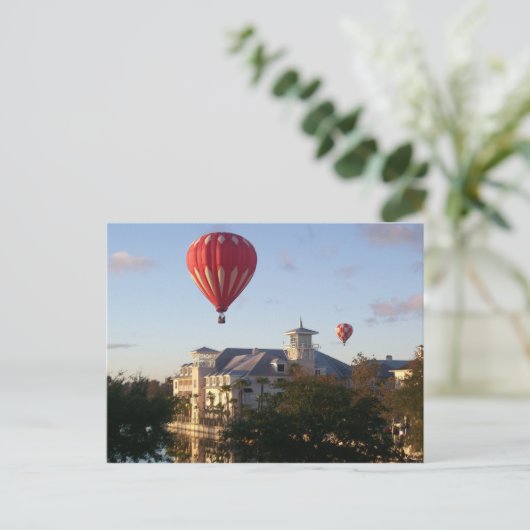 Heißluftballons Postkarte (Stehend Vorderseite)