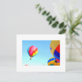 Heißluftballons Postkarte (Stehend Vorderseite)