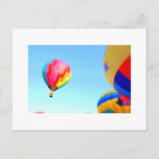 Heißluftballons Postkarte (Vorderseite)