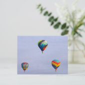 Heißluftballons Postkarte (Stehend Vorderseite)
