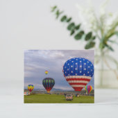 Heißluftballons Postkarte (Stehend Vorderseite)