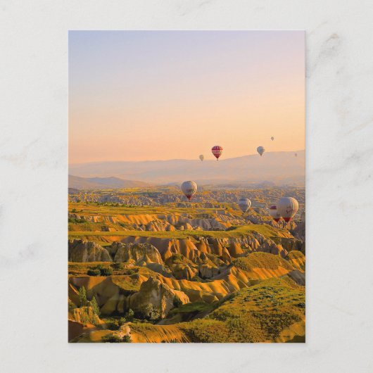 Heißluftballons Postkarte (Vorderseite)