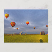 Heißluftballons Postkarte (Vorderseite)