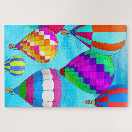 Heißluftballons Puzzle (Horizontal)