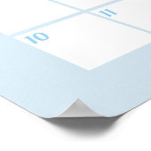 Heißluftballons, raten Sie, Baby's due Date Poster (Ecke)