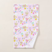 Heißluftballons Rosa Badetuch Set (Handtuch)