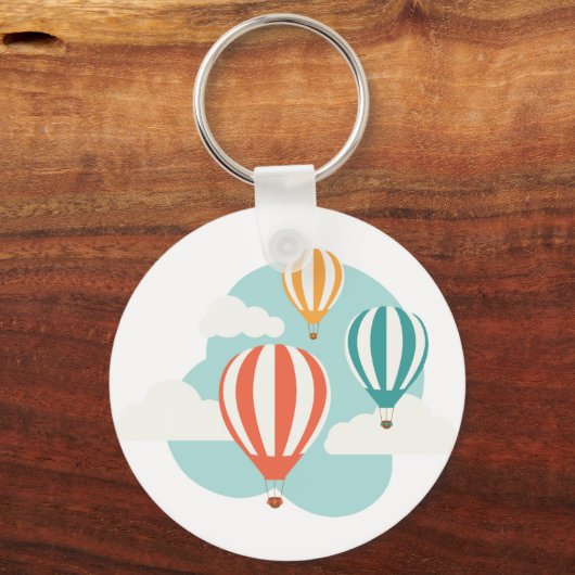 Heißluftballons Schlüsselanhänger (Vorderseite)