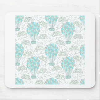Heißluftballons Türkisblaue Kinderzimmerdekoration Mousepad